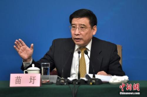 資料圖：苗圩。<a target='_blank' href='http://www.chinanews.com/'>中新社</a>記者金碩攝