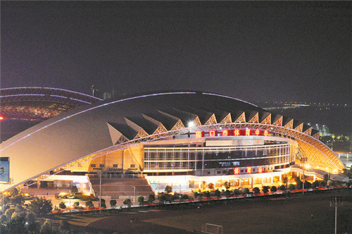 東新區(qū)夜色璀璨，如詩如畫