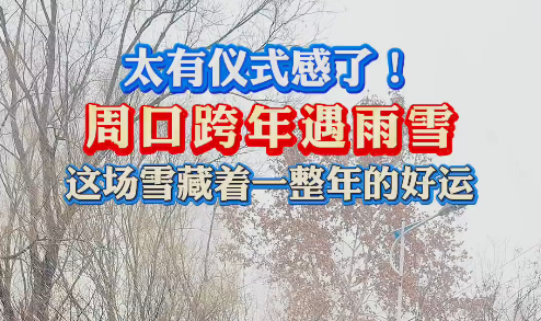 太有儀式感了！周口跨年遇雨雪 這場雪藏著一整年的好運(yùn)